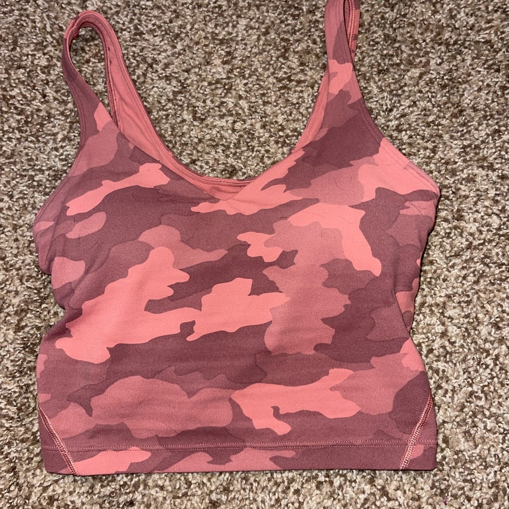 pink camo align tank